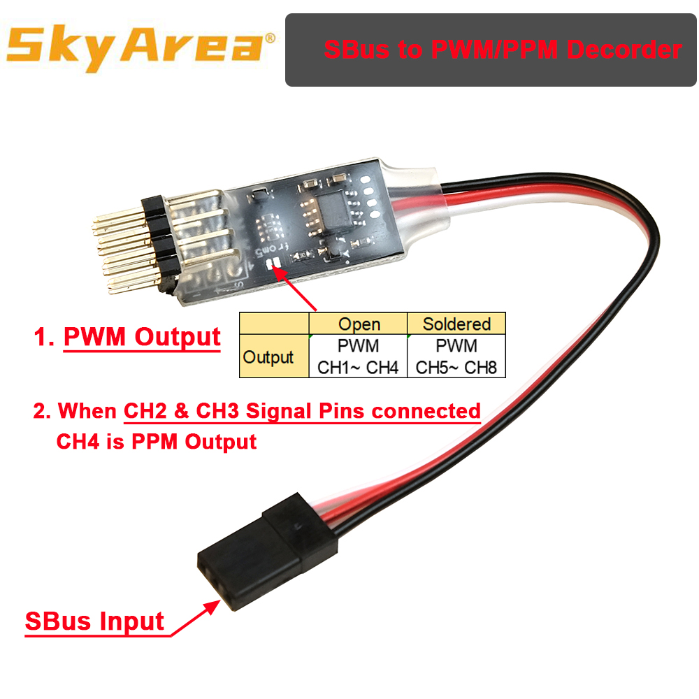 SkyArea SBUS PPM PWM Decorder  - Frsky Receiver Module review and price