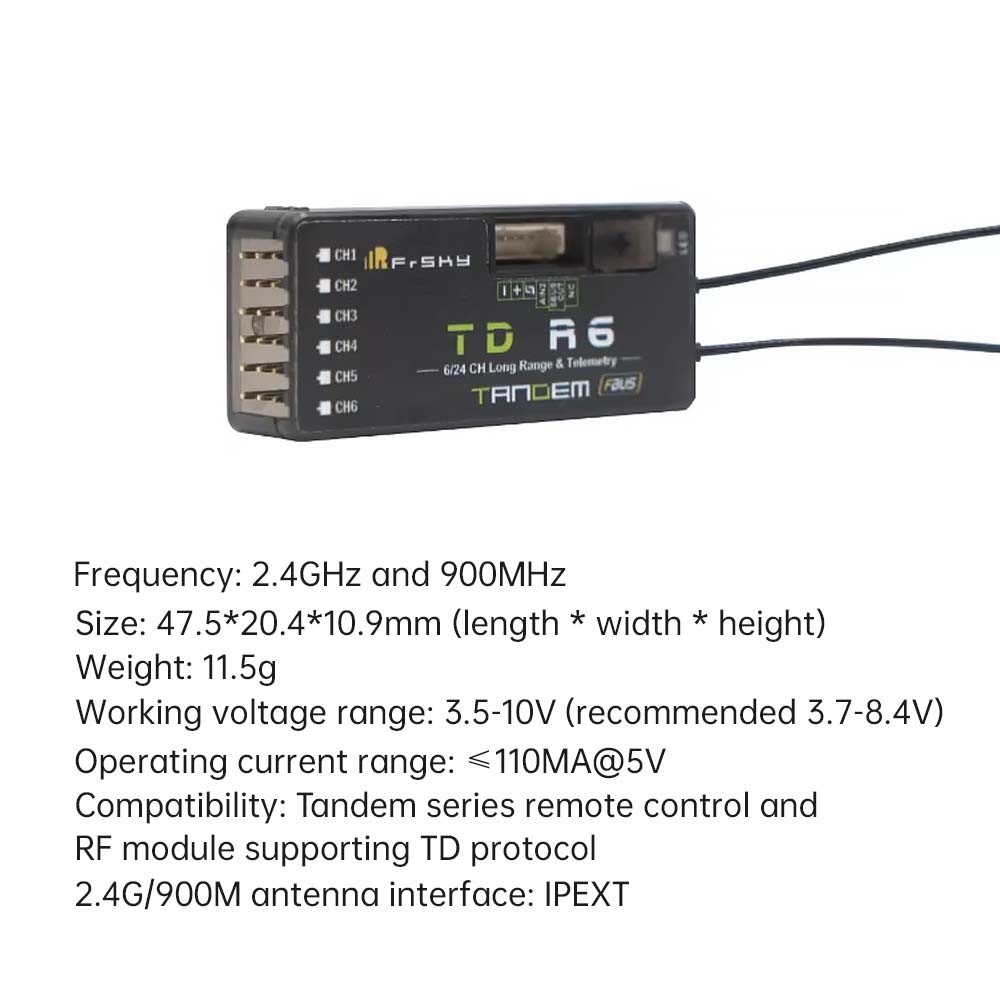 FrSky TD R6 Receiver 2.4G 900M - Frsky Receiver Module review and price
