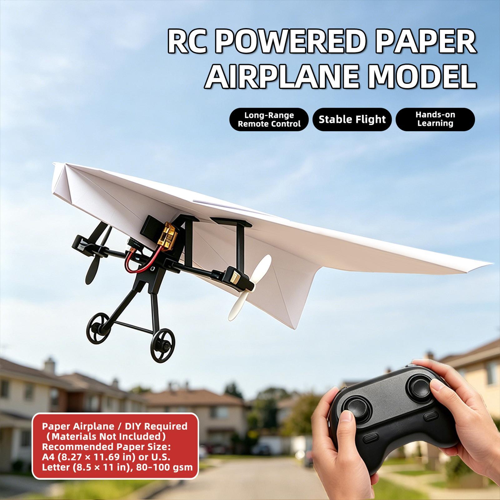DIY RC Paper Airplane Kit Plan - Plane Drone Rc review and price