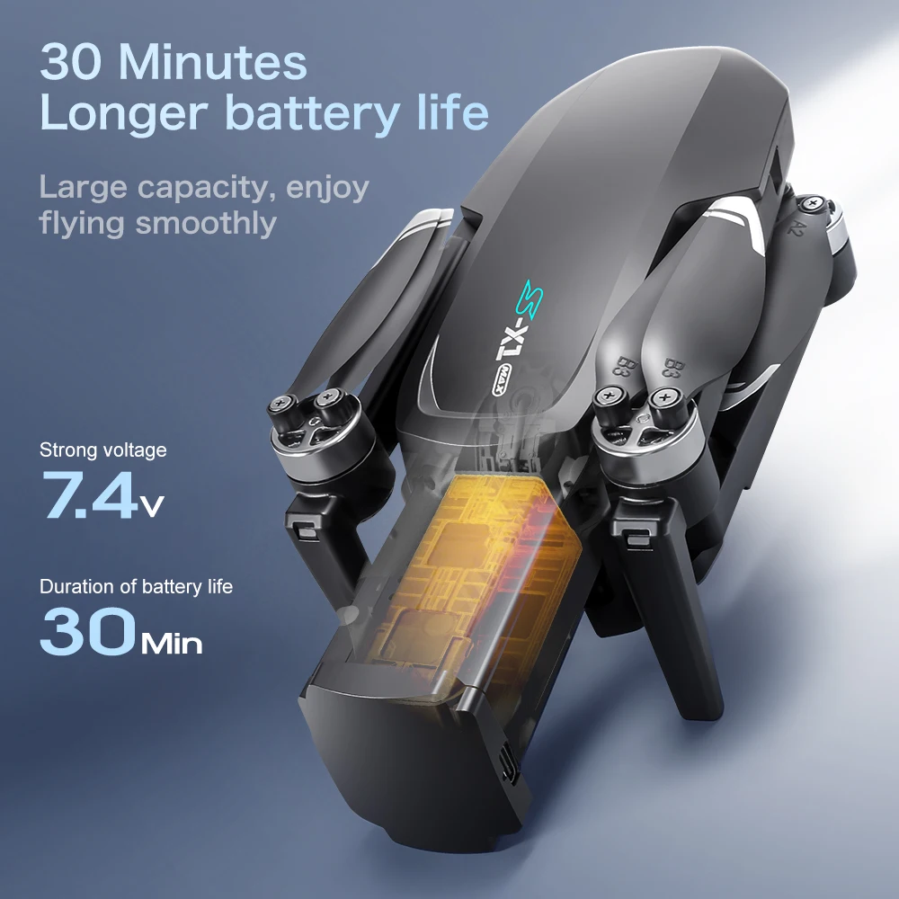 S-X1 MAX GPS Drone Battery 7.4 - Lyzrc Drone review and price